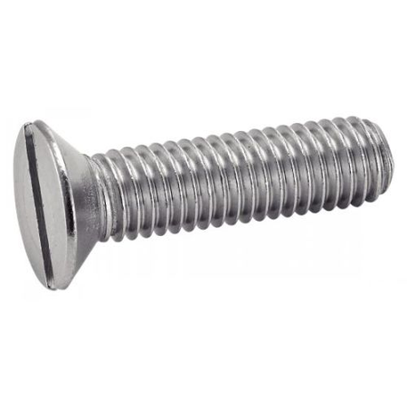 Vis à métaux tête fraisée fendue inox A2 DIN 963 6X20 boîte de 200 - ACTON - 622086X20