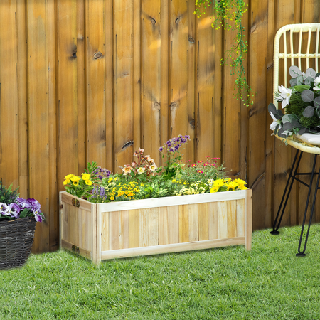 Jardinière sur pied pliable bois sapin pré-huilé