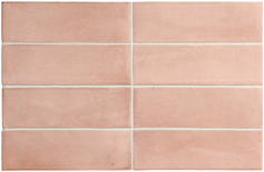 COCO ORHARD PINK MATT  - Carrelage zellige  pour sol et mur en 5x15 cm rose