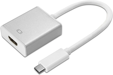 Adaptateur Maclean USB 3.1 Type C vers HDMI (Blanc)
