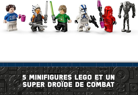 LEGO Star Wars Le Calendrier de l’Avent 2024 – 18 Petites Constructions à Collectionner – 6 Personnages – Idée de Cadeau de Noël pour Enfants dès 6 Ans Fans de la Guerre des Étoiles 75395