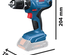 Perceuse visseuse 18V GSR 18V-21 + 2 batteries 2Ah + chargeur + coffret L-CASE - BOSCH - 06019H100A