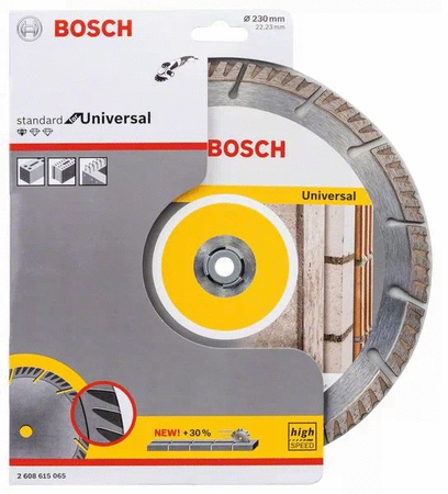 Disque 230x22,23x2,3x10mm diamant pour béton - BOSCH - 2608615065