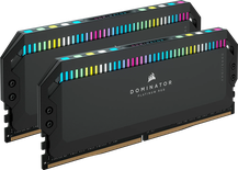 Kit Barrettes mémoire 32Go (2x16Go) DIMM DDR5 Corsair Dominator Platinum RGB 6000MHz (Noir)