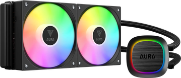 Kit Watercooling AIO Gamdias Aura GL V2 RGB - 240mm (Noir)