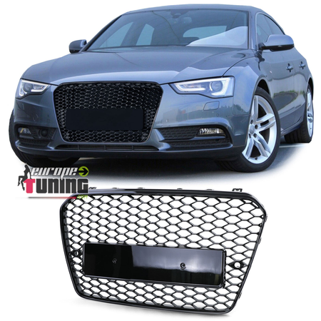 CALANDRE SPORT NOIRE BRILLANTE LIGNE RS5 AUDI A5 S5 8T 8F 2011-2016 PH2 (05315)