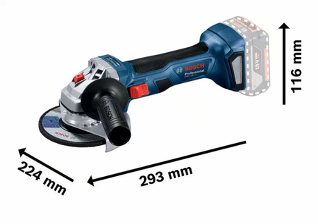 Meuleuse d'angle 18V GWS 18V-7 PROFESSIONAL (sans batterie ni chargeur) - BOSCH - 06019H9001