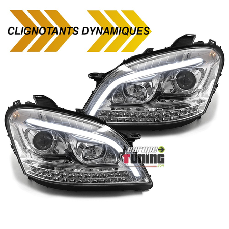 PHARES FEUX CLIGNOTANTS LED DYNAMIQUES MERCEDES ML W164 2005-2008 PH1 (05353)