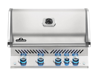 Barbecue à gaz encastrable Prestige Pro 500 inox 3 brûleurs + Sizzle Zone + brûleur arrière - Napoleon