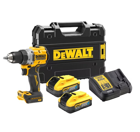 Perceuse-visseuse XR 18V 13mm + 2 batteries 5Ah + chargeur + coffret TSTAK - DEWALT - DCD800H2T-QW