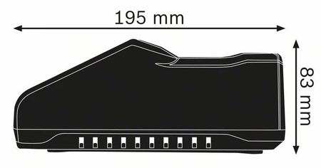Chargeur ultra rapide GAL 18V-160 C Professional 14,4 – 18 V - BOSCH - 1600A019S5