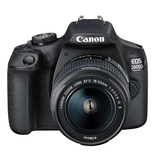 Canon EOS 2000D 18-55 DC + SB130 + 16GB Kit d'appareil-Photo SLR 24,1 MP CMOS 6000 x 4000 Pixels Noir