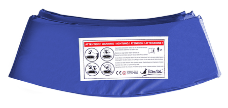 Kangui - Coussin de protection bleu Ø360cm pour trampoline