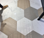 NIKOI HEXAGONO VERBIER Carrelage hexagonal grand format aspect marbre