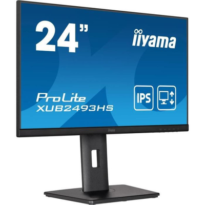 Ecran PC - IIYAMA ProLite XUB2493HS-B5 - 24 FHD - Dalle IPS - 4 ms - 75Hz - HDMI / DisplayPort - Pied réglable en hauteur
