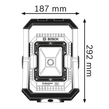 Projecteur LED 18V GLI 18V-1900 Professional en boîte carton - BOSCH - 0601446400