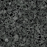STRACCIATELLA BATTUTO GRAFITO - Carrelage aspect terrazzo noir gris anthracite  20x20 cm
