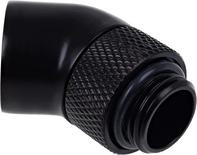 Raccord rotatif à 45° à compression pour G1/4 Alphacool Eiszapfen (Noir)