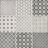 ART NOUVEAU - ALAMEDA GREY - Carrelage 20X20 cm aspect carreaux de ciment vieilli patchwork gris Taille 20 x 20 cm