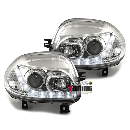 PHARES BANDES LED FEUX DEVIL EYES RENAULT CLIO 2 / CLIO B 1998-2001 (13637)