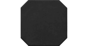 OCTAGON -  NEGRO MATE - Carrelage 20x20 cm octogonal Noir mate