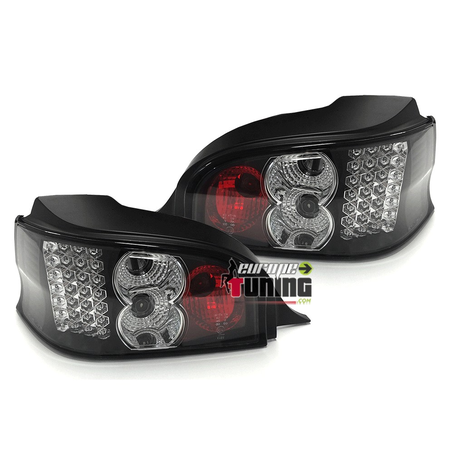 FEUX ARRIERES NOIRS A LEDS POUR CITROEN SAXO 1996-2003 (03388)