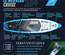 Bluefin Cruise Premium Stand Up Paddle Set  Planche à Paddle Gonflable Premium pour Adultes - Pack Sup avec Sac à Dos, Pagaie en Fibre de Verre et Pompe