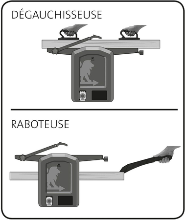 Raboteuse dégauchisseuse 1500W  ENERGYPLANE-204ASP 204mm - PEUGEOT OUTILLAGE - 132450