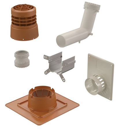 Kit 2 en 1 CHEMILUX B22p-B23p concentrique D80 ocre plafond et mural - UBBINK - 184449