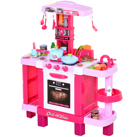 Cuisine pour enfant 38 accessoires inclus sons et lumières rose