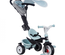 SMOBY Tricycle enfant évolutif Baby Driver Plus - Structure métal - Bleu