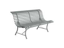 Banc de jardin en métal Louisiane Gris Lapilli - Fermob