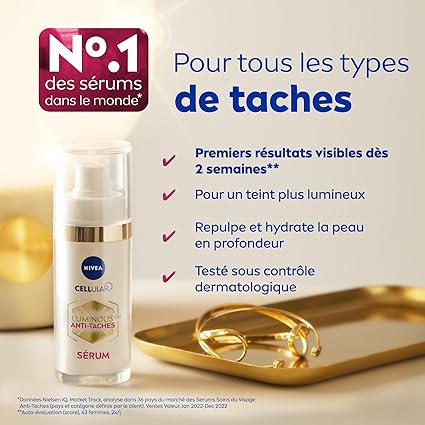 NIVEA Luminous 630 Coffret Soin de Jour & Soin de Nuit - Soins Visage Anti-Taches Pigmentaires - Coffret de Soins Anti-Âge pour Tous Types de Peaux