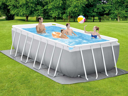 Piscine tubulaire Prism Frame rectangulaire 4,00 x 2,00 x 1,22 m - Intex