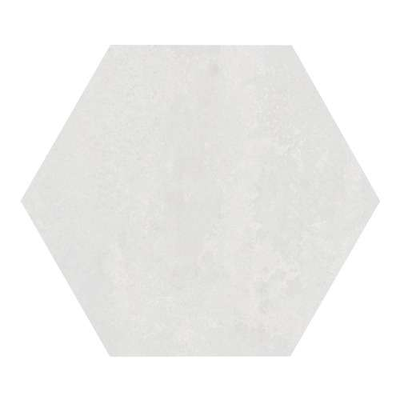 URBAN HEXA LIGHT- Carrelage 29,2x25,4 cm Hexagonal aspect Béton Blanc