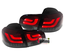 FEUX TUNING LED LCI ROUGE FUMES VW VOLKSWAGEN GOLF 6 (02457)