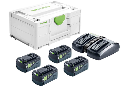 Set énergie 18V SYS 4 x 5,2 / TCL 6 DUO + coffret SYSTAINER 3 - FESTOOL - 577136