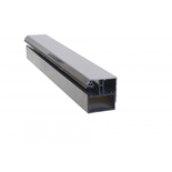 Profil de bordure porteur adaptable au polycarbonate 16/32 mm en aluminium laqué - Coloris - Gris anthracite RAL 7016, Longueur - 3 m