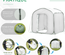 Serre de jardin pop-up porte zippée enroulable sac transport PE blanc vert