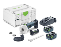Meuleuse d’angle 18V AGC 18-125 5,0 Ebi-Plus + 2 batteries 5Ah + chargeur rapide + coffret SYSTAINER - FESTOOL - 578368