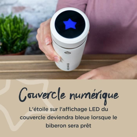 TOMMEE TIPPEE Goprep, kit de préparation de biberons en 2 minutes, thermos refroidisseur, écran LED