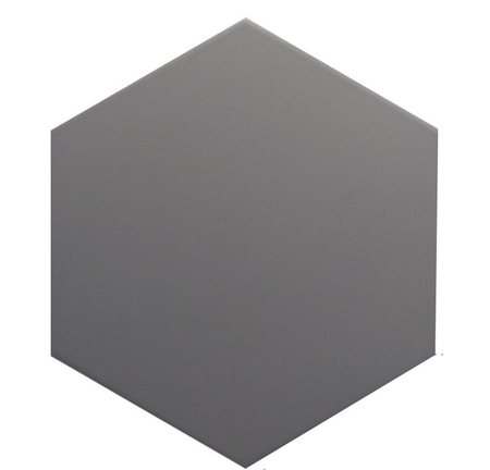 COIMBRA BLACK 30635 - Carrelage 17,5x20 cm hexagonal uni aspect carreaux de ciment noir