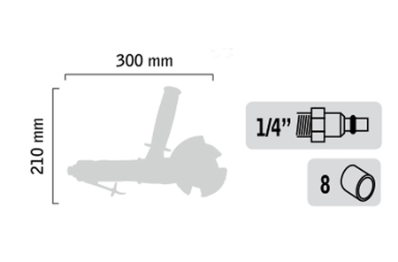 Décapeuse pneumatique 23mm - GENERAL PNEUMATIC - GP3150