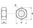 Écrou HU Inox A2 DIN 934 M14 boite de 25 - ACTON - 6760114