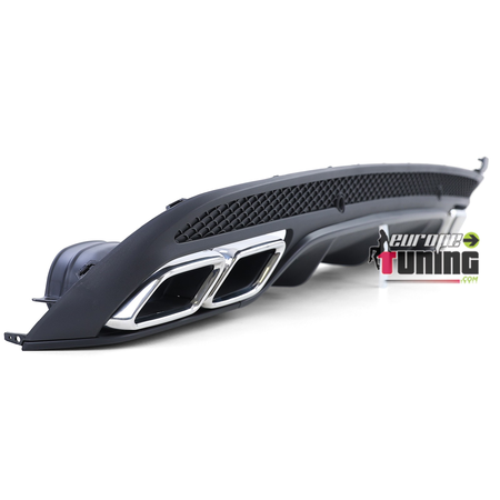 DIFFUSEUR BLACK LIGNE AMG C63S AVEC SORTIES CHROME MERCEDES CLASSE C W205 & S205 PH1 (05542)