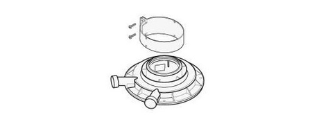 Buse pour sortie verticale condensation 60/100 - SAUNIER DUVAL - 0020257015