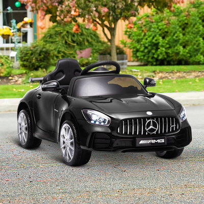 Voiture électrique enfants Mercedes-AMG GT R noir avec télécommande
