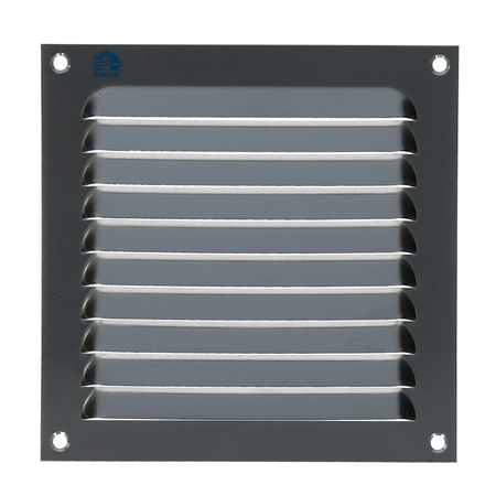 Grille à persienne 436 150x150mm anodisé argent - RENSON - 41501501