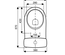 Pack WC standard PRIMA blanc multi sortie orientable à poser - GEBERIT - 08324300000201