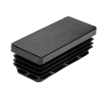 Embout rentrant tube rectangulaire 30x15mm noir - FORTAPS - 19-30X15